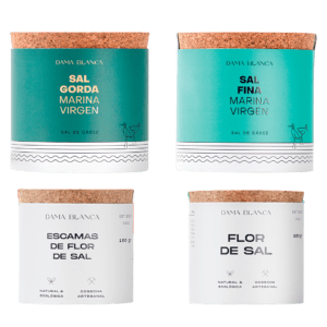 Pack Gourmet de Sal Marina Virgen y Flor de Sal Salinas de C&aacute;diz