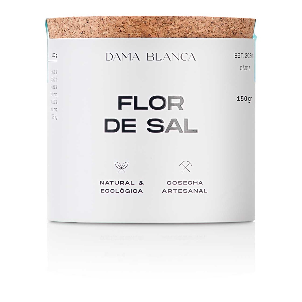 Flor de sal marina virgen ecológica 150g / 350g Dama Blanca